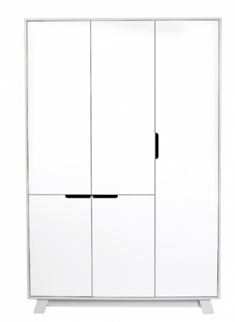 Шафа гардеробна ВЕРЕС 850 Манхеттен шухляди р. біло-сірий (39.33.2.17)